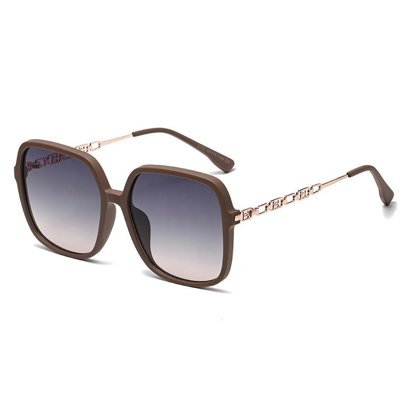 UV400 Sun Protection Fashion Square Frame Outdoor Polarized Sunglasses