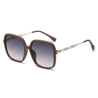 UV400 Sun Protection Fashion Square Frame Outdoor Polarized Sunglasses