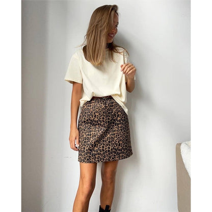 Casual Loose Crewneck Short Sleeve T-Shirts in Solid Colors