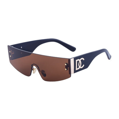 Fashion Punk Style Rimless Sunglasses