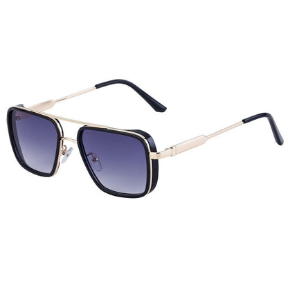 Retro Fashion Men's Sunscreen Box Sunglasses