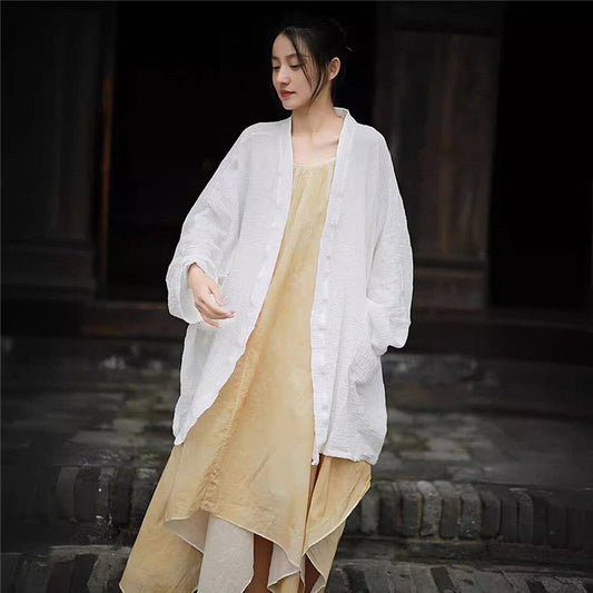Cozy Relaxed-Fit Oversized Solid Cardigan