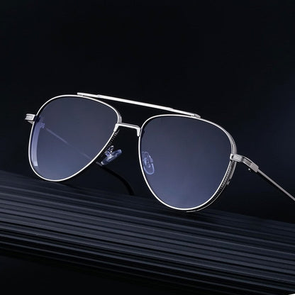 Men's Vintage Double Beam Frog Sunglasses