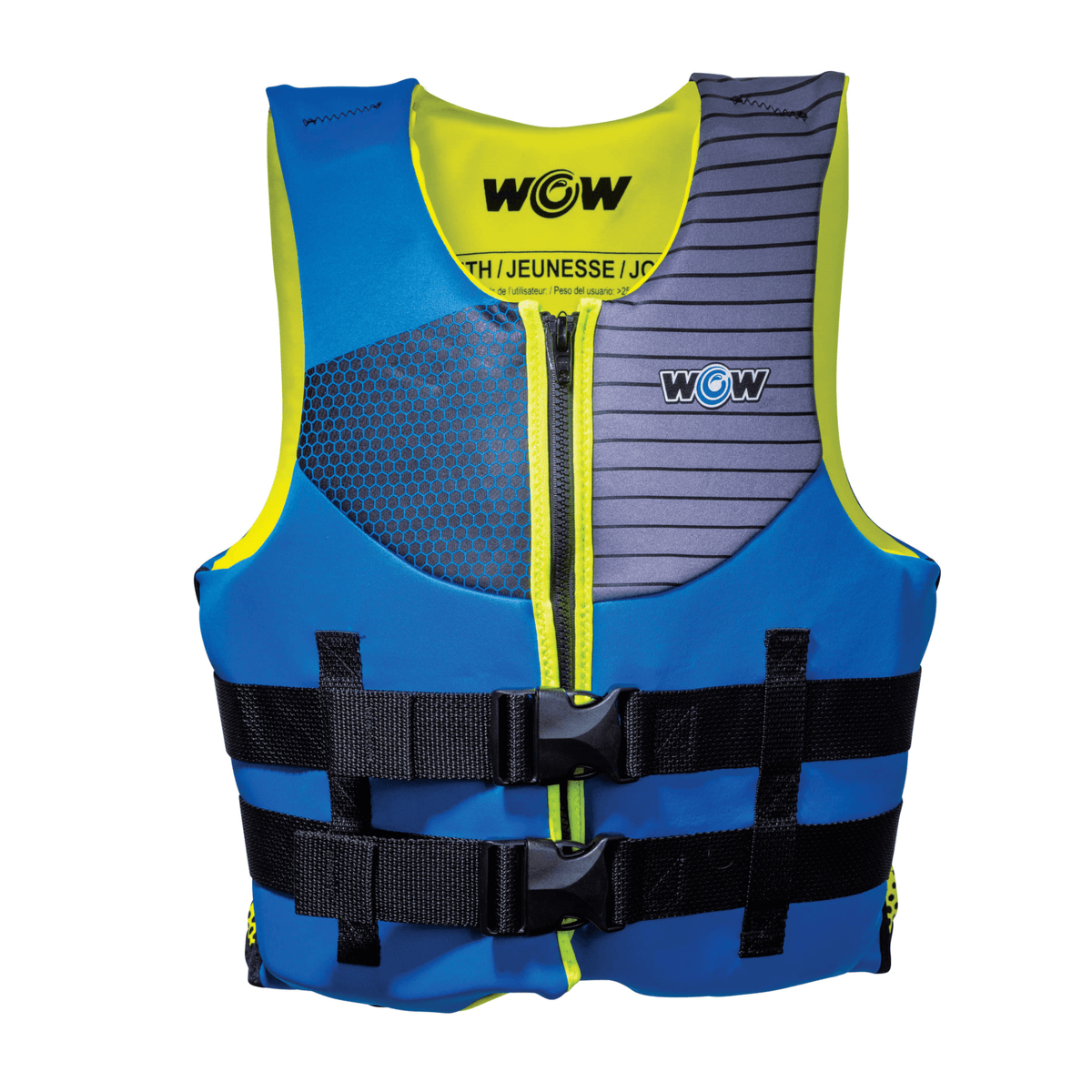 WOW Watersports PFD Personal Flotation Device Lifejacket for Youths, Secure and Snug