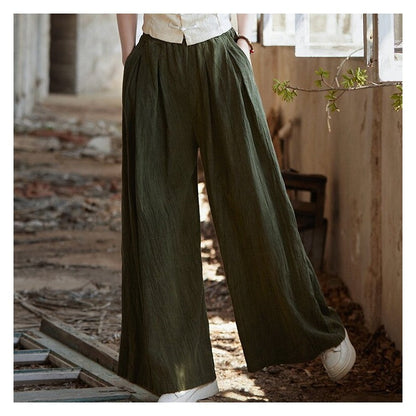 Elastic Waist Tie-Dye Straight Leg Pants