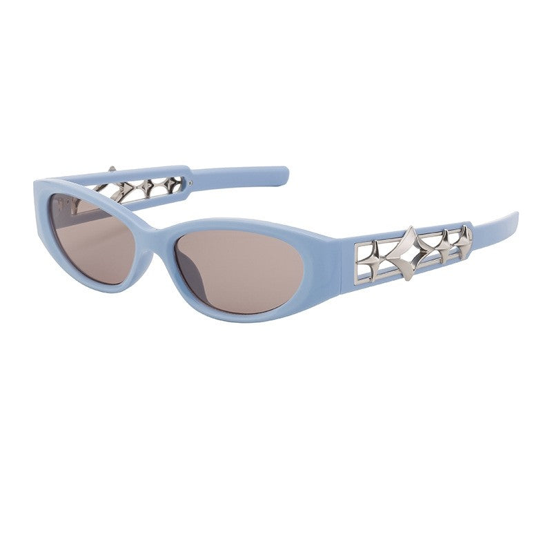 Unisex UV400 Full Oval Frame Outdoor Sport Cycling Eyewear Sunglasses