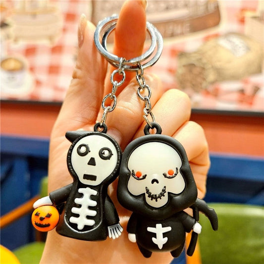 Funny Halloween Cartoon Silicone Keychain