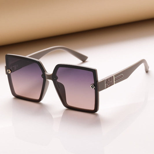 Fashion Large Square Frame Outdoor Sun Protection Polarized Sunglasses