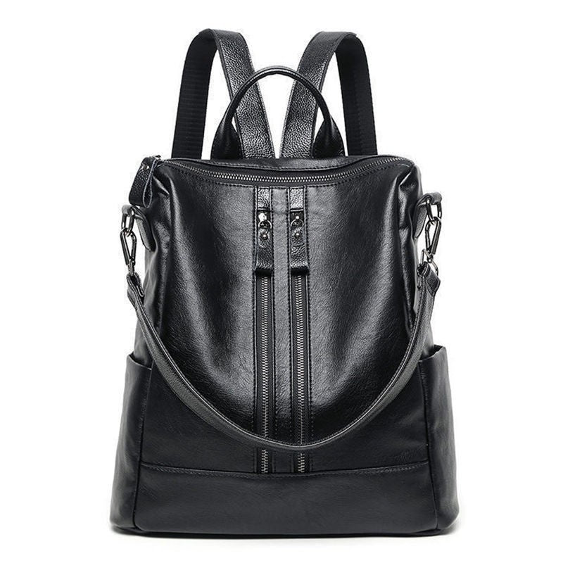 Chic PU Leather Women's Backpack with Spacious Interior
