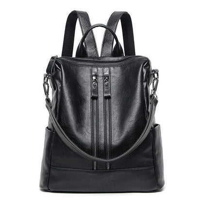 Chic PU Leather Women's Backpack with Spacious Interior