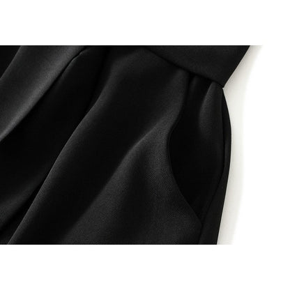 High-Waisted A-Line Skirt with Waist Tie in Solid Color