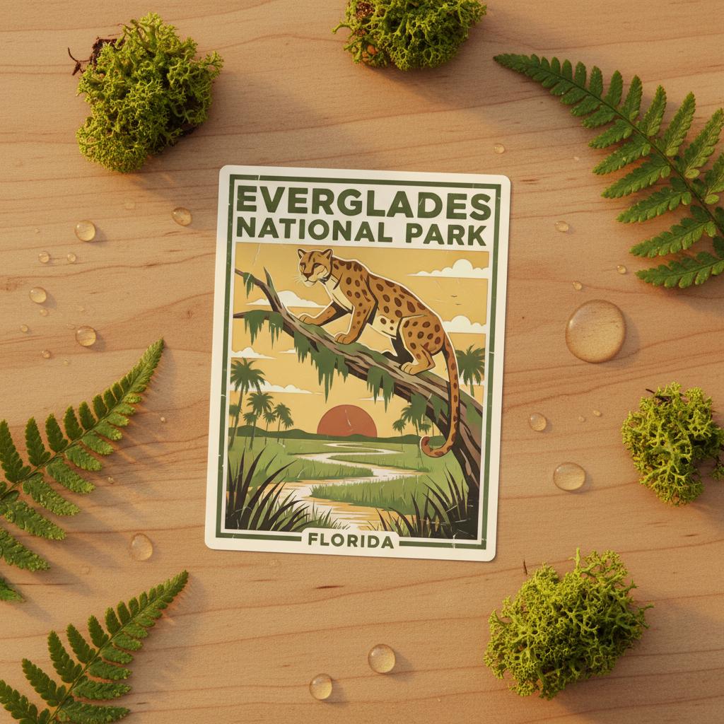 Everglades National Park Panther Sticker