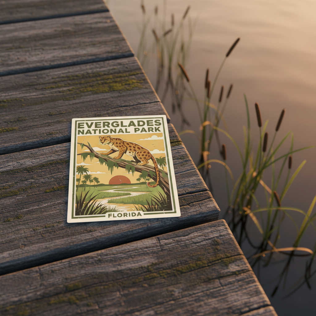 Everglades National Park Panther Sticker
