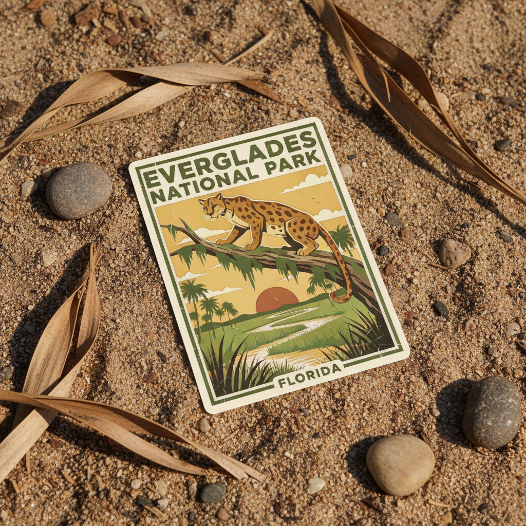 Everglades National Park Panther Sticker