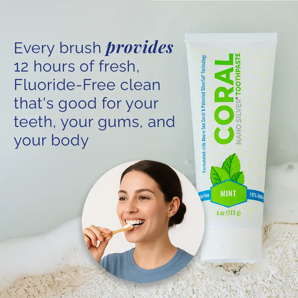 Fluoride Free Mint Toothpaste with Nano Silver & Xylitol