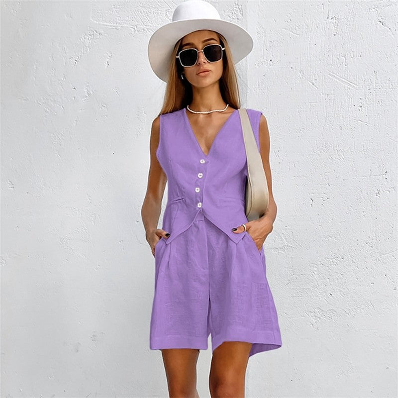 Slim Fit Women's Cotton Pajama Set with Soft and Comfortable Fabric