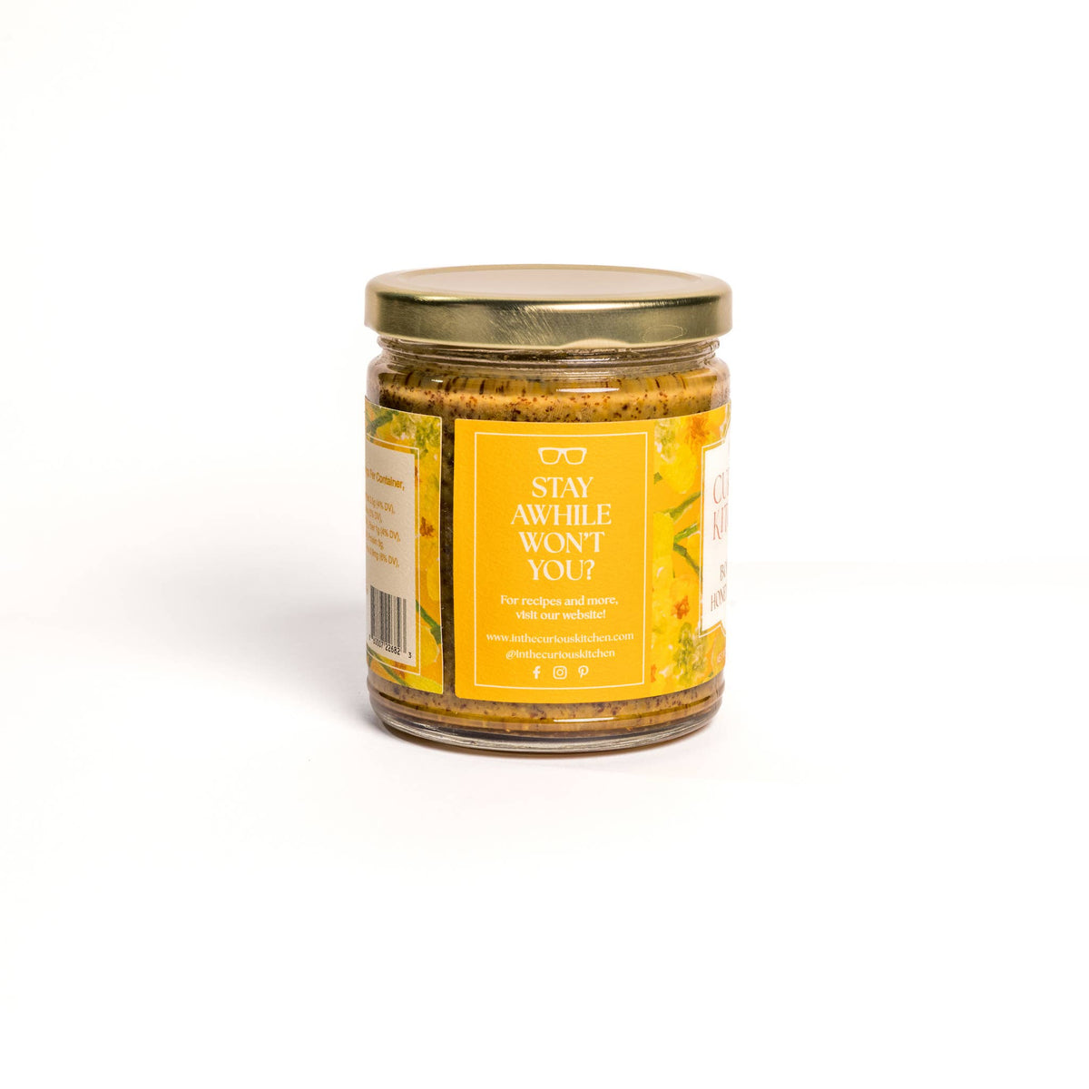 Bourbon Honey Mustard 9 oz | Small Batch Gourmet Mustard