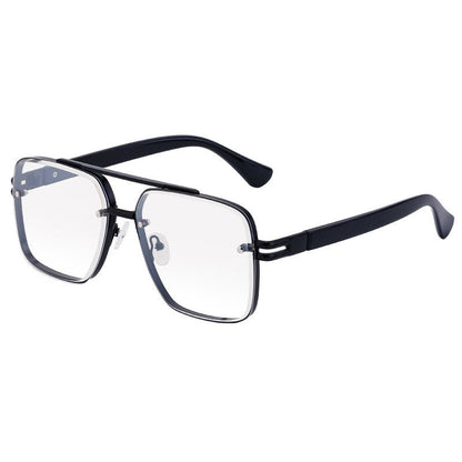 Fashionable Men's Double Beam Square Frame Sunglasses