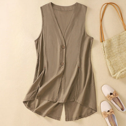 Casual Chic Sleeveless Vest
