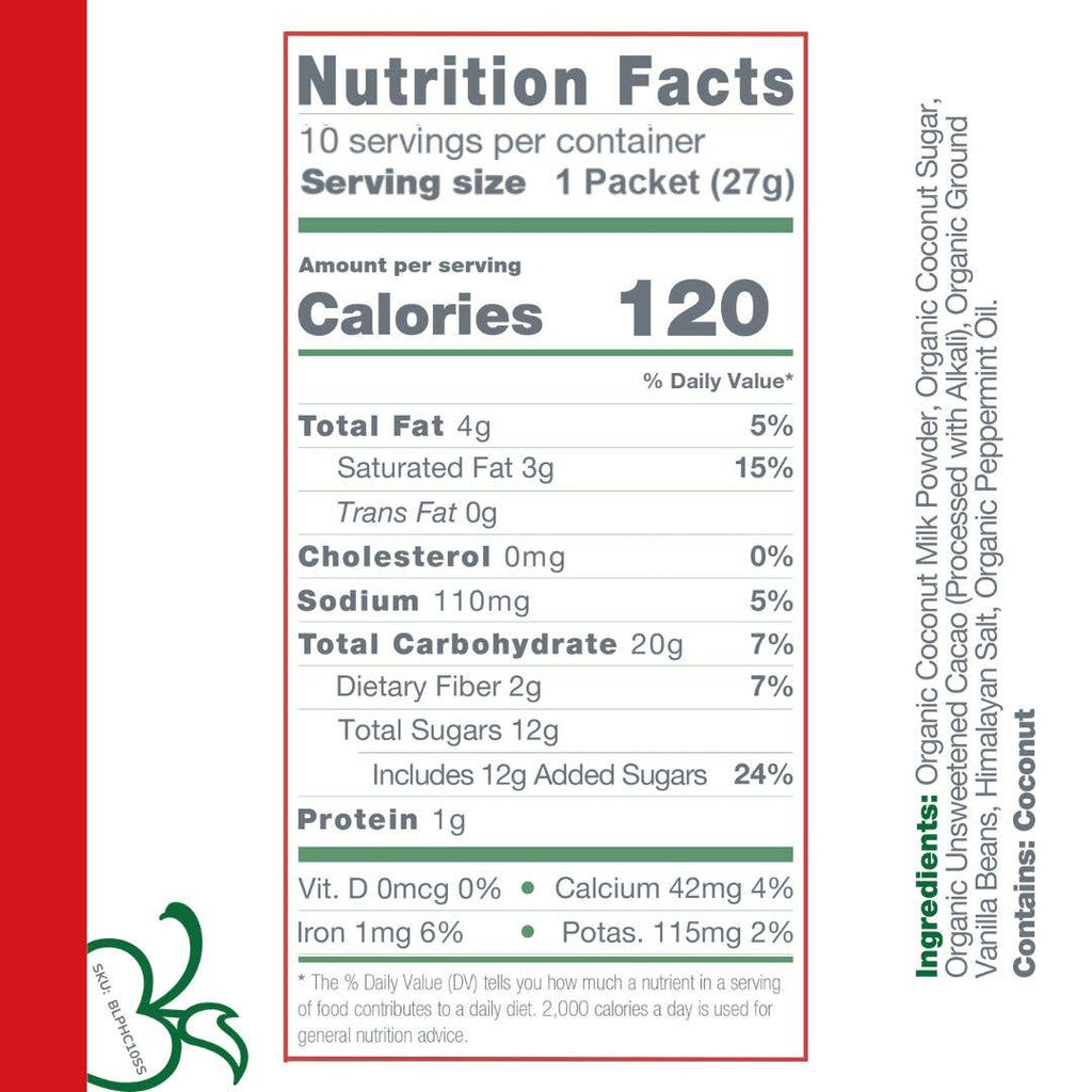 Dairy Free & Vegan Peppermint Hot Cocoa Mix 0.95 Oz (10 Ct.)