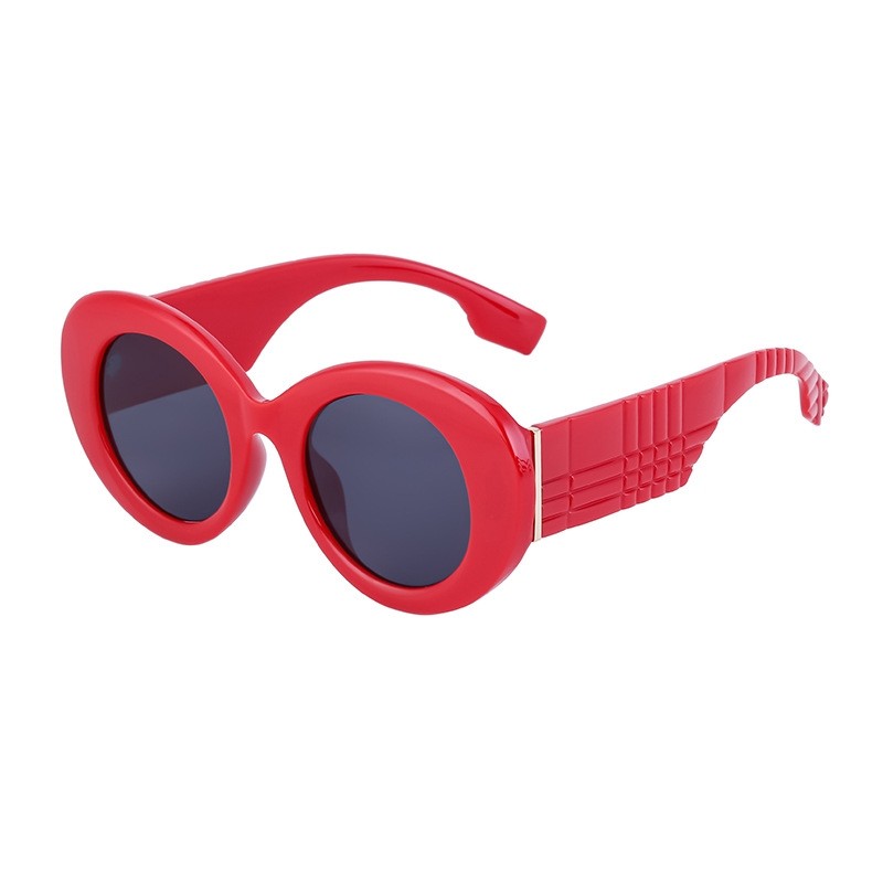 Oval Frame Wide Leg Sunglasses For Women