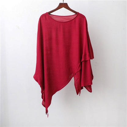 Lightweight Asymmetric Hem Solid Color Cardigan