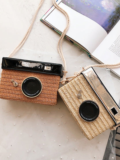 Urban Straw Weave Shoulder Bag