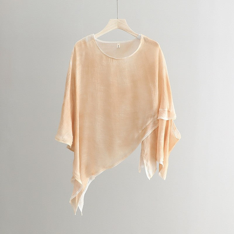 Lightweight Asymmetric Hem Solid Color Cardigan