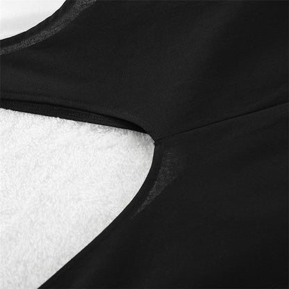 Long-Sleeve Cotton Linen Split Comfortable Pajama Set for Women