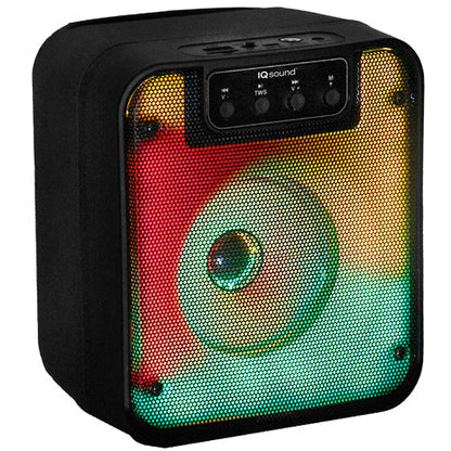 IQ Sound 4" Bluetooth Speaker FIRE BOX with TWS and LED Fire Light Show