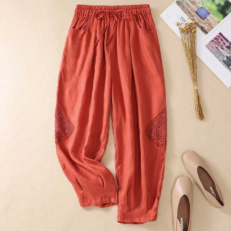 Elastic Waist Slim Fit Harem Pants