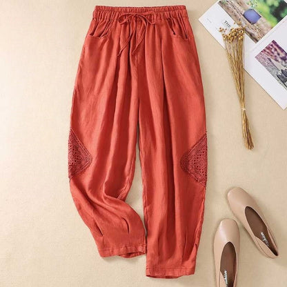 Elastic Waist Slim Fit Harem Pants