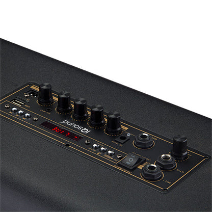 Supersonic Portable PA System Karaoke Speaker with TWS, FM Radio & LED Disco Ball (IQ-906K)