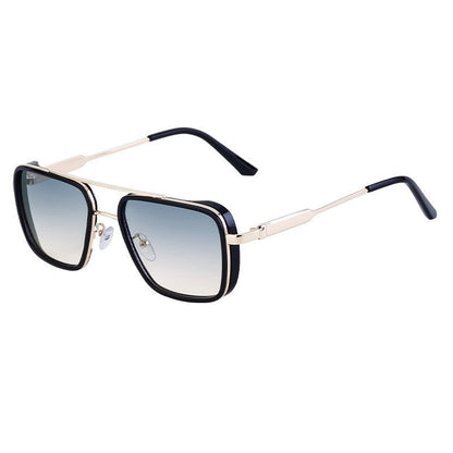 Retro Fashion Men's Sunscreen Box Sunglasses