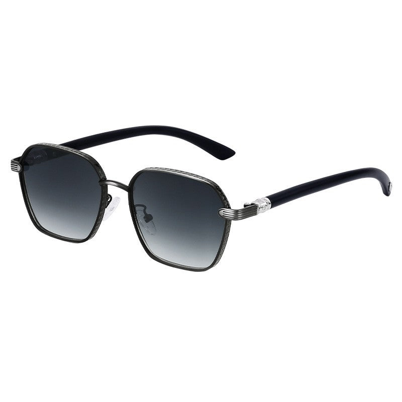 Retro Wood Grain Leg Outdoor Sunglasses