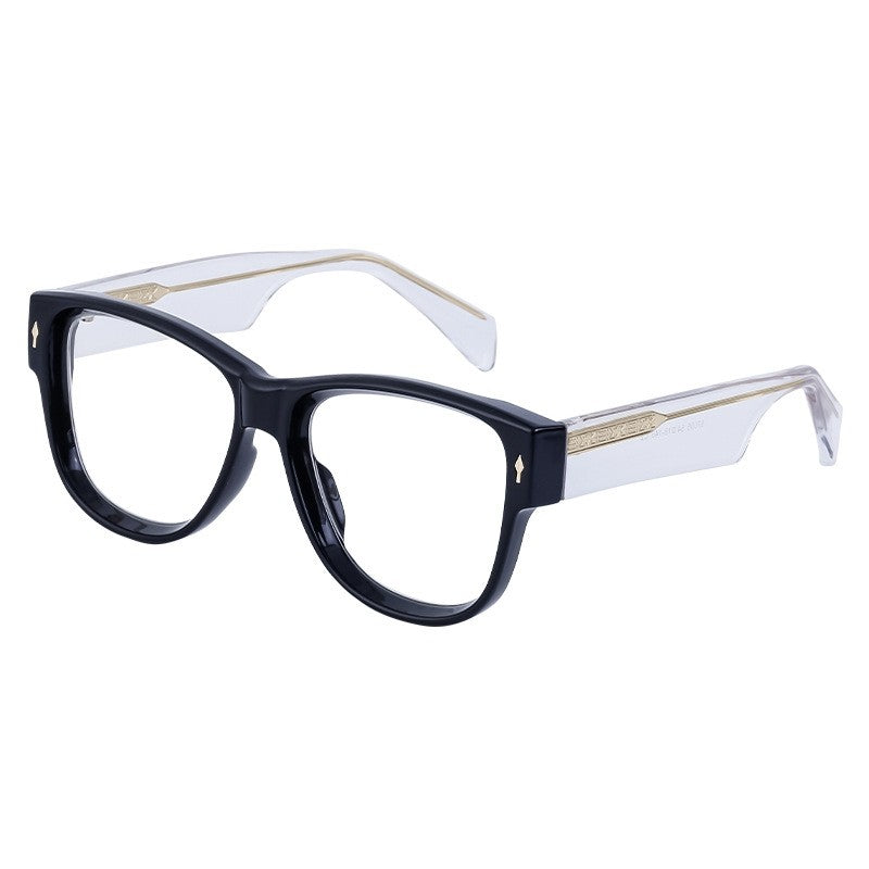 Fashion Acetate Cat Eye Clear Lens Glasses