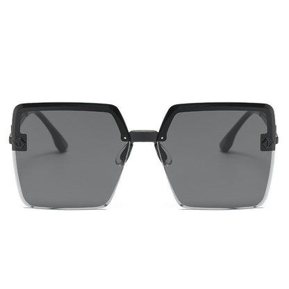 Fashion Large Half Frame Outdoor Sun Protection Polarized Sunglasses