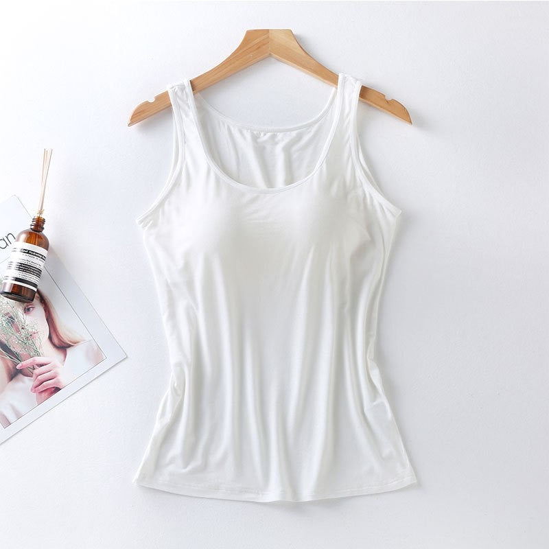 Seamless Padded Wireless Camisole in Solid Color