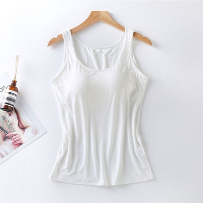 Seamless Padded Wireless Camisole in Solid Color