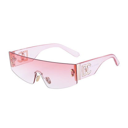 Fashion Punk Style Rimless Sunglasses