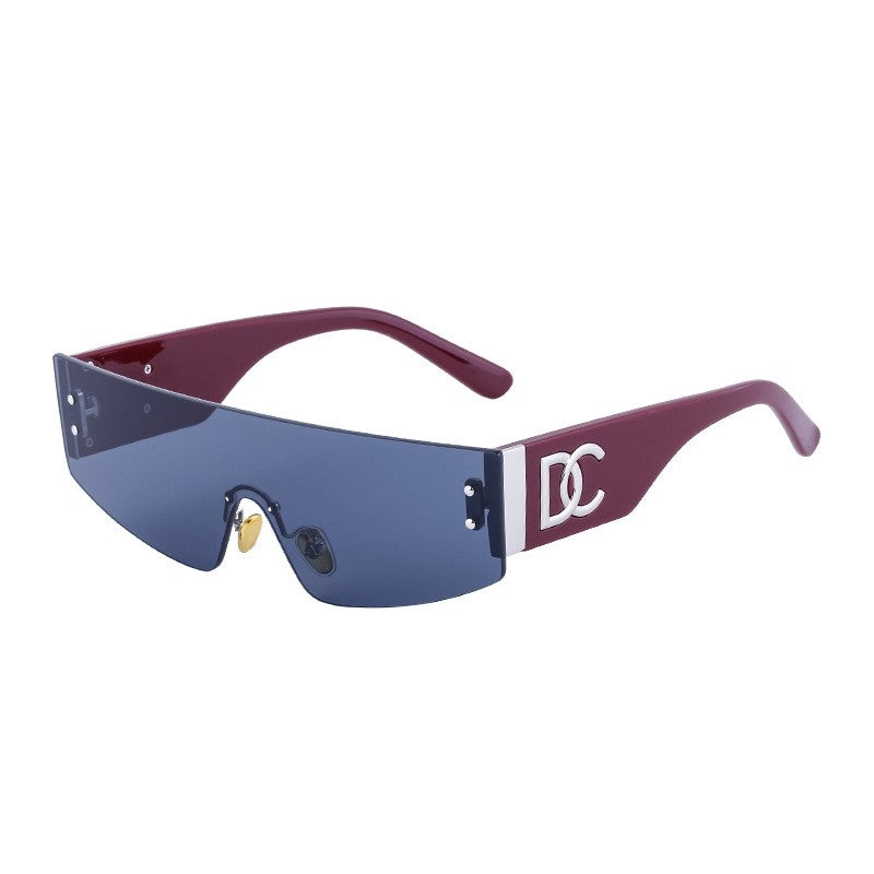 Fashion Punk Style Rimless Sunglasses