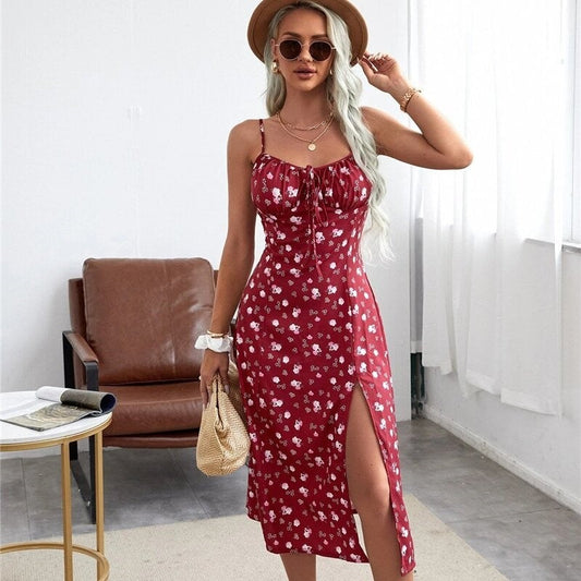 Floral Chic Strappy Maxi Dress