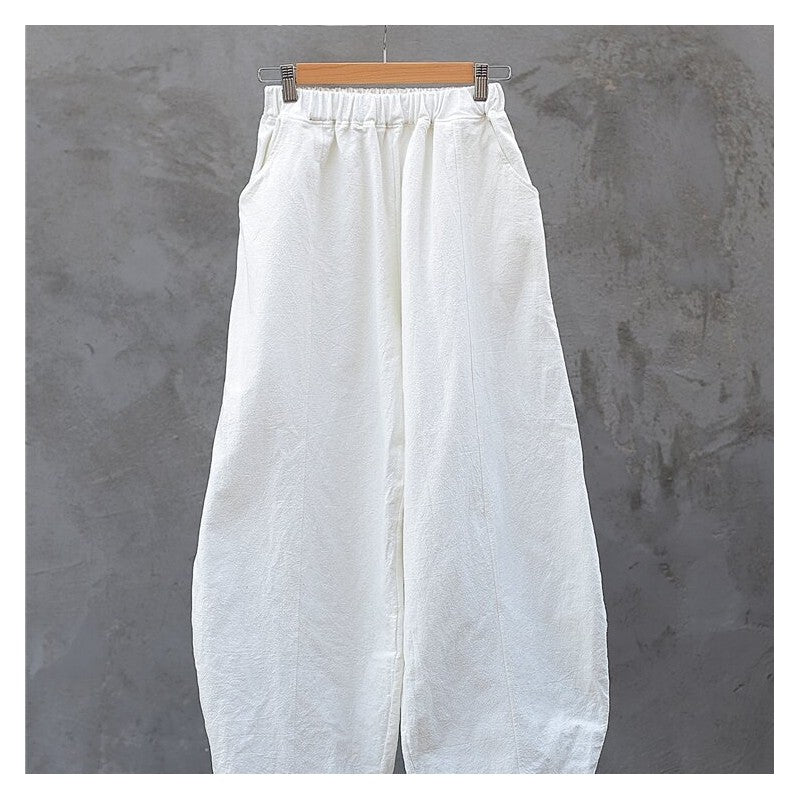 Relaxed-Fit Solid Color Trousers for Ultimate Comfort