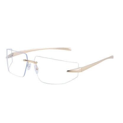 Unisex UV400 Curve Frameless Fashion Outdoor Eyewear Sunglasses