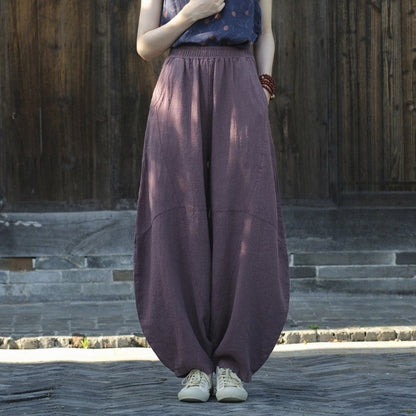 Relaxed Fit Monochrome Lantern Trousers