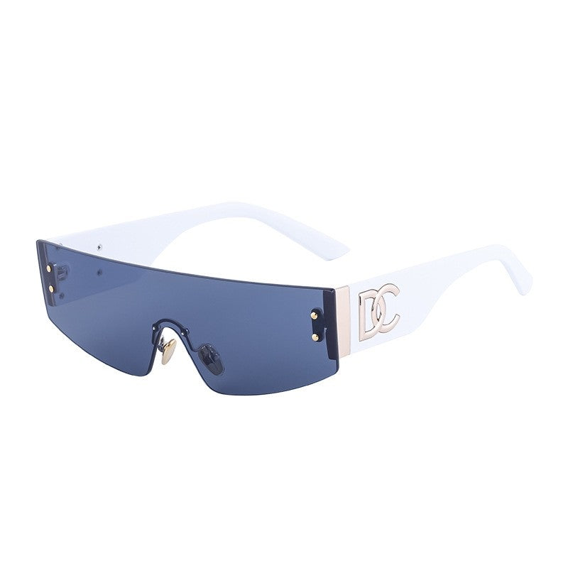 Fashion Punk Style Rimless Sunglasses