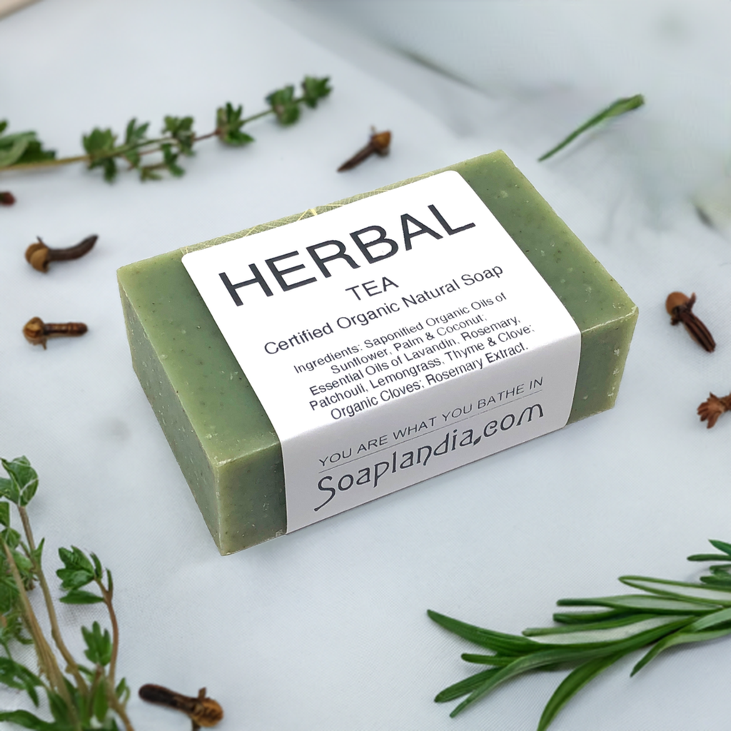 Herbal Tea Bar Soap, Certified Organic
