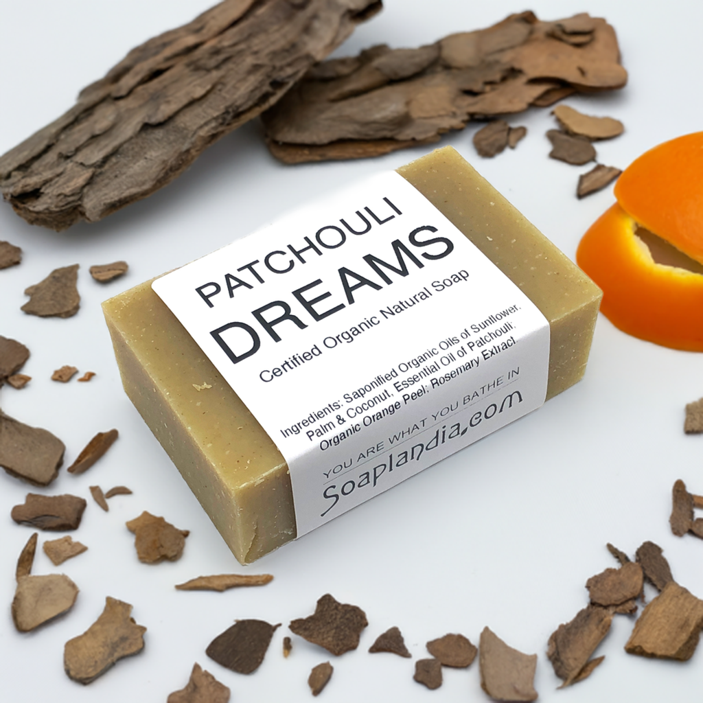 Patchouli Dreams Bar Soap, Certified Organic
