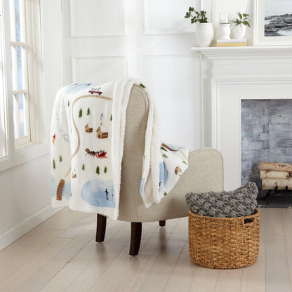 Sherpa Throw Blanket - Hudson Collection
