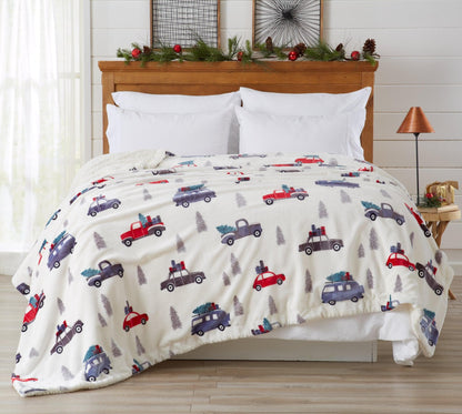 Velvet Plush Sherpa Luxury Bed Blanket - Cielo Collection